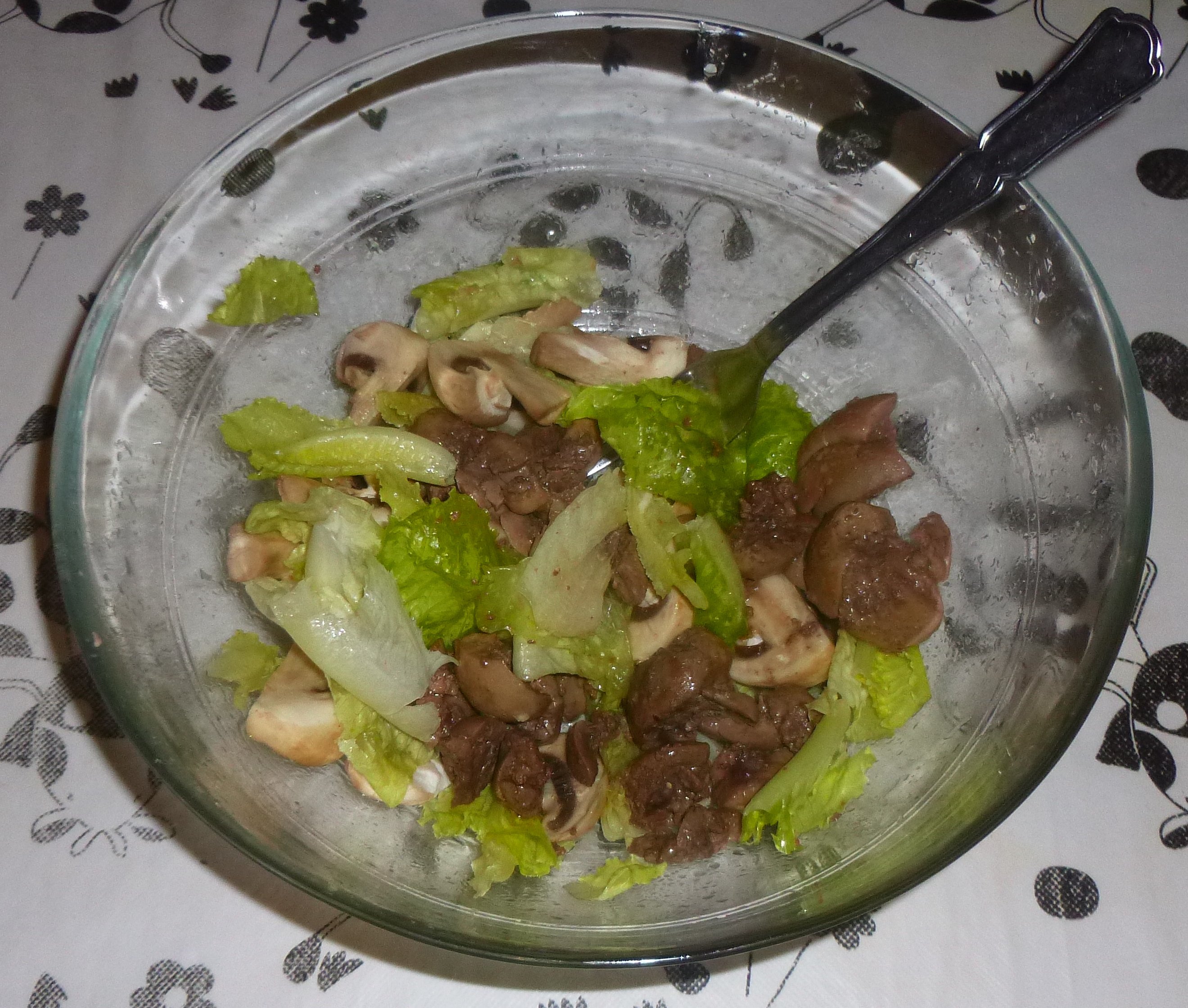 Champignons de Paris en salade